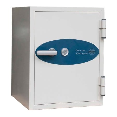 Phoenix Safe International Phoenix Safe Datacare 2-Hour Key Lock Fire & Water Resistant Media Safe 0.58 cu ft, Off-White, Steel 2002